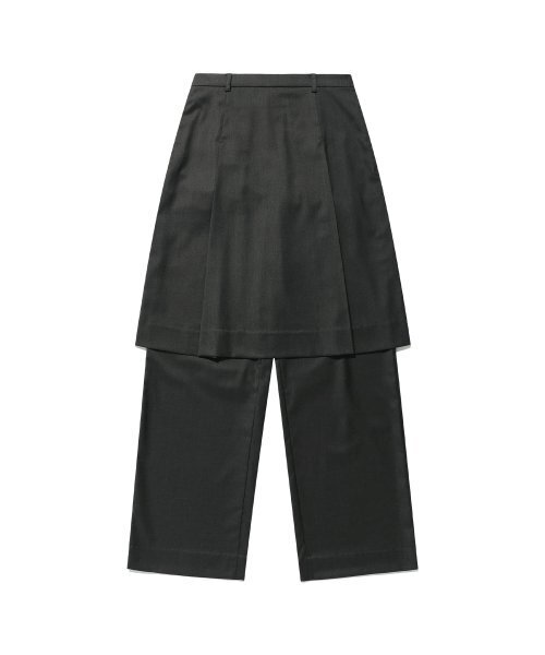 NICE GHOST CLUB(ナイスゴーストクラブ)の「FFATS PLEATS LAYERED SKIRT PANTS_GREY(NG2ESUPA92A)(その他パンツ・レディース・グレー・S/M)」の1枚目の写真