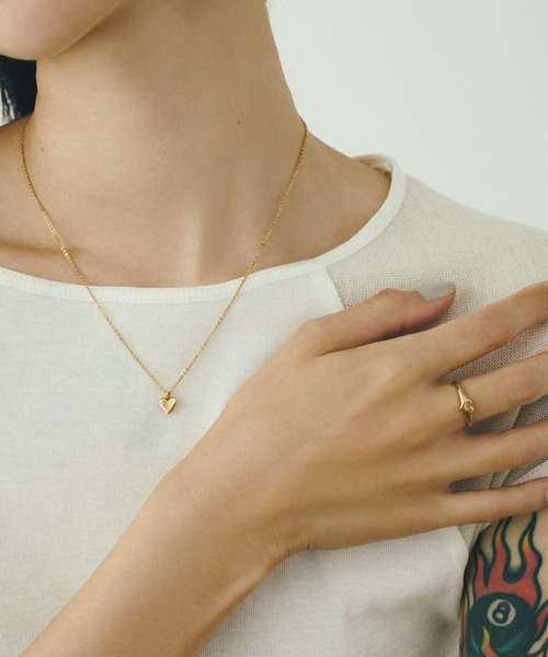 TEN.（テン）の「18KGP タイニーハートリング GD リング ギフト ペアリング ピンキーリング（リング・レディース・ゴールド・#7/#5/#3/#1）」の6枚目の写真