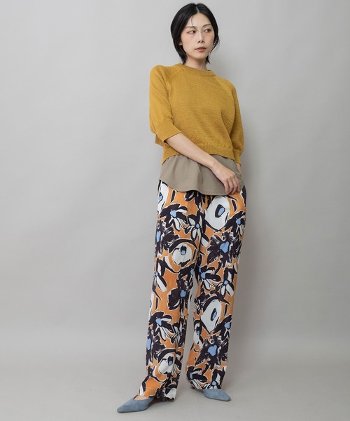 Munich（ミューニック）の「コットンニットバックベルトディテールプルオーバー（ニット/セーター・レディース・マスタード/ブラック/グレー・FREE）」の9枚目の写真