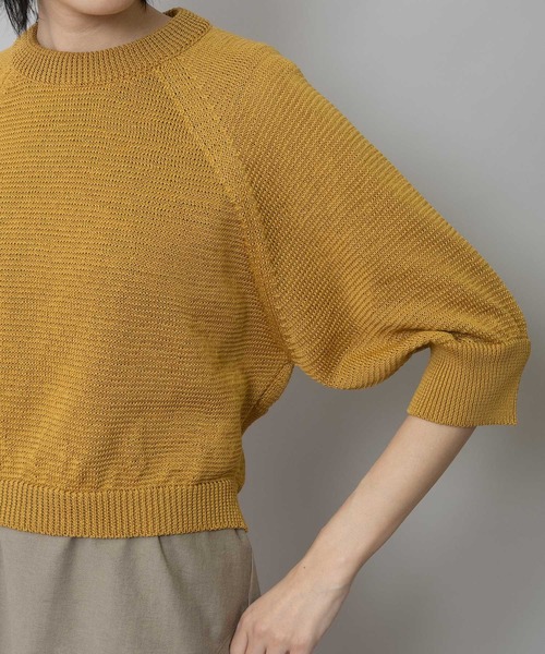 Munich（ミューニック）の「コットンニットバックベルトディテールプルオーバー（ニット/セーター・レディース・マスタード/ブラック/グレー・FREE）」の11枚目の写真