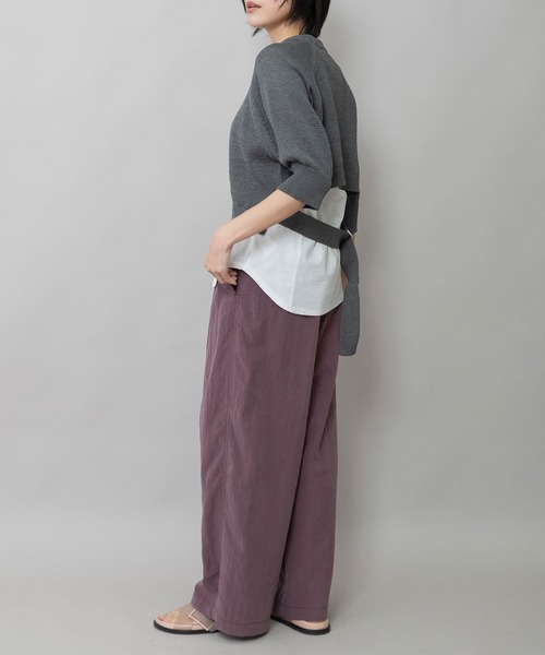 Munich（ミューニック）の「コットンニットバックベルトディテールプルオーバー（ニット/セーター・レディース・マスタード/ブラック/グレー・FREE）」の22枚目の写真