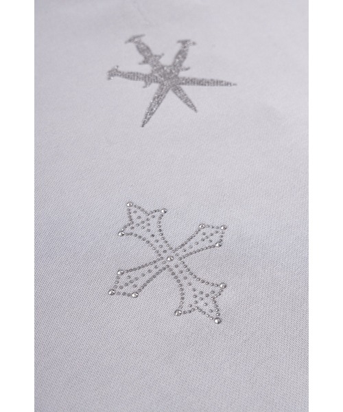 UNKNOWN LONDON(アンノウン・ロンドン)の「ジップフーディ|Dagger Cross Rhinestone Zip Hoodie|Unknown London(パーカー・メンズ・ブラック/グレー・MEDIUM/SMALL/X-LARGE/LARGE)」の8枚目の写真