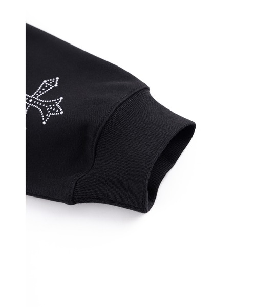 UNKNOWN LONDON(アンノウン・ロンドン)の「ジップフーディ|Dagger Cross Rhinestone Zip Hoodie|Unknown London(パーカー・メンズ・ブラック/グレー・MEDIUM/SMALL/X-LARGE/LARGE)」の14枚目の写真