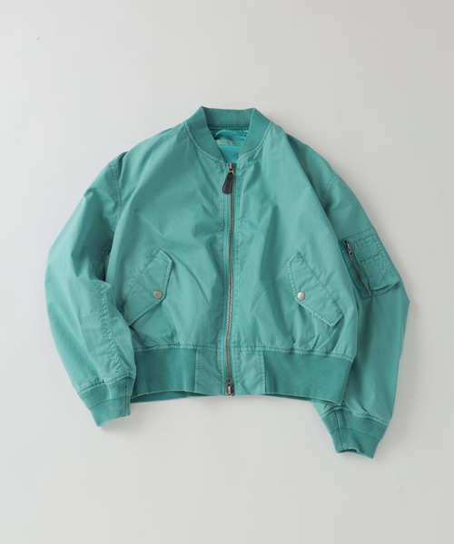 JOURNAL STANDARD（ジャーナルスタンダード）の「オーバー フィット ライト ボンバー ガーメントダイ ブルゾン（MA-1・メンズ・オレンジ/ブラック系その他/ライトブルー・LARGE/MEDIUM）」の15枚目の写真