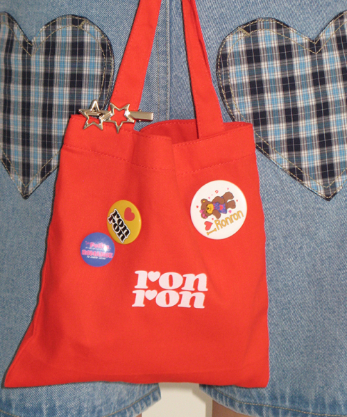 RONRON(ロンロン)の「LOGO MINI CANVAS BAG RED(トートバッグ・レディース・その他・FREE)」の1枚目の写真
