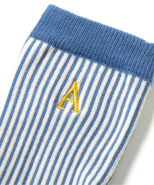 Ampersand(アンパサンド)の「ストライプソックス(ソックス/靴下・キッズ・グリーン/ブルー/レッド・21/18/15 /12)」の4枚目の写真