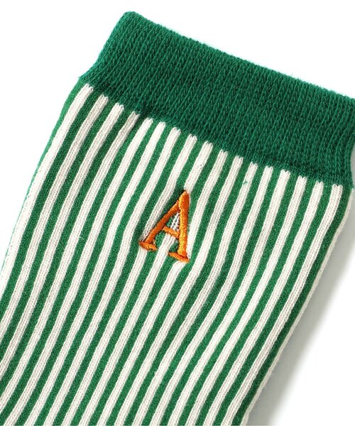 Ampersand(アンパサンド)の「ストライプソックス(ソックス/靴下・キッズ・グリーン/ブルー/レッド・21/18/15 /12)」の5枚目の写真