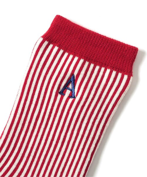 Ampersand(アンパサンド)の「ストライプソックス(ソックス/靴下・キッズ・グリーン/ブルー/レッド・21/18/15 /12)」の6枚目の写真