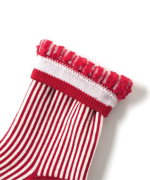 Ampersand(アンパサンド)の「ストライプソックス(ソックス/靴下・キッズ・グリーン/ブルー/レッド・21/18/15 /12)」の7枚目の写真