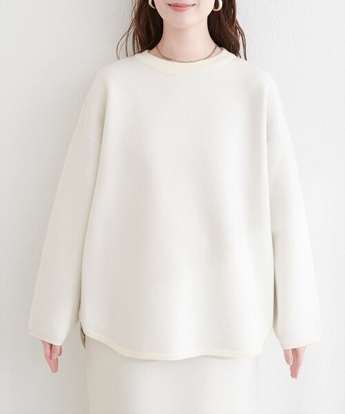 yori ビックプルオーバーニット ホワイト IENA（イエナ）の「CODE ビッグプルオーバー（ニット/セーター）」 - WEAR