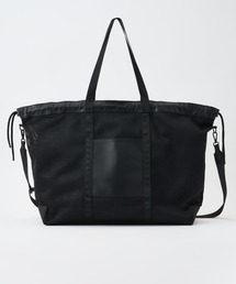 【ADAM PATEK】Leather trimmed mesh 2way big tote bag