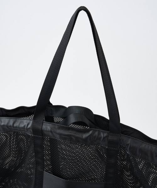ＪＵＧＬＡＮＳ（ユグランス）の「【ADAM PATEK】Leather trimmed mesh 2way big tote bag（トートバッグ・メンズ・ブラック・FREE）」の7枚目の写真