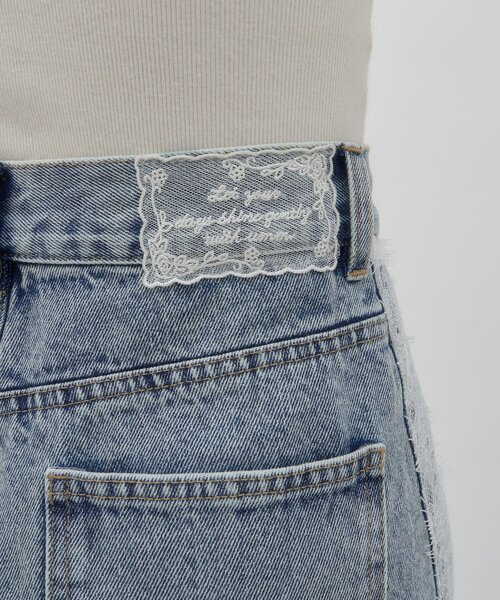 DISCOAT（ディスコート）の「【umm.】サイドレースデニムワイドパンツ《サイズ展開あり》（その他パンツ・レディース・ブルー・SMALL/MEDIUM/LARGE）」の21枚目の写真