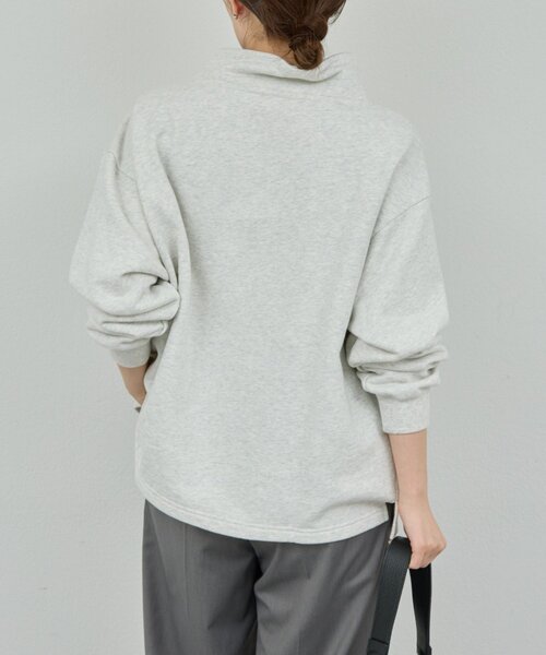 GALLARDAGALANTE（ガリャルダガランテ）の「ハーフスナップスウェット（Tシャツ/カットソー・レディース・オフホワイト/ライトグレー・FREE）」の12枚目の写真