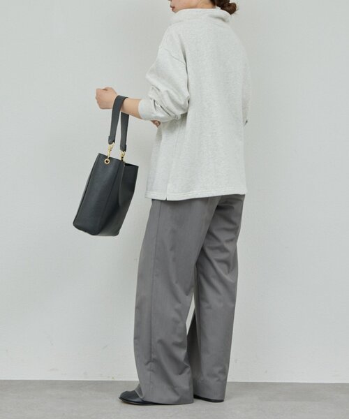 GALLARDAGALANTE（ガリャルダガランテ）の「ハーフスナップスウェット（Tシャツ/カットソー・レディース・オフホワイト/ライトグレー・FREE）」の15枚目の写真