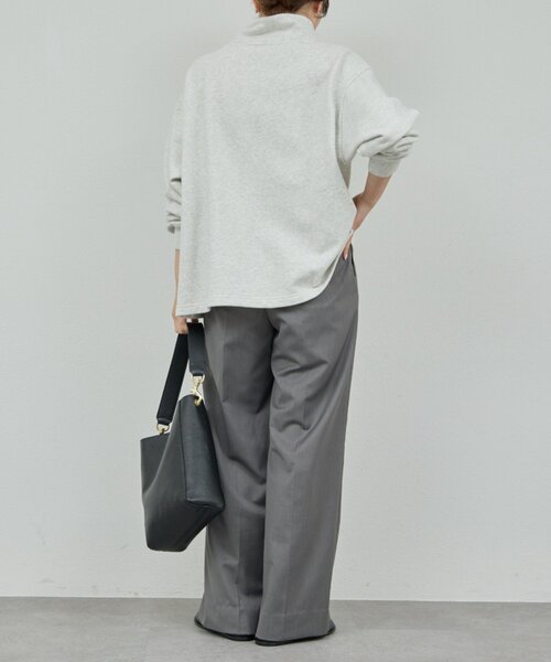 GALLARDAGALANTE（ガリャルダガランテ）の「ハーフスナップスウェット（Tシャツ/カットソー・レディース・オフホワイト/ライトグレー・FREE）」の16枚目の写真