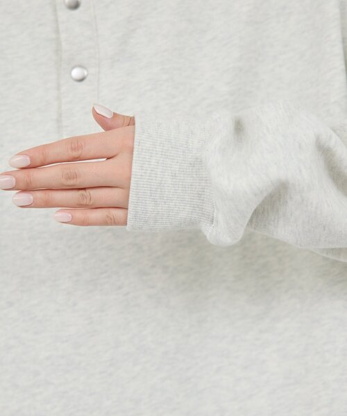 GALLARDAGALANTE（ガリャルダガランテ）の「ハーフスナップスウェット（Tシャツ/カットソー・レディース・オフホワイト/ライトグレー・FREE）」の22枚目の写真