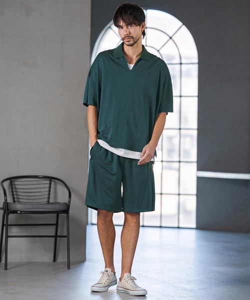 CAMBIO(カンビオ)の「mp14597- KANOKO Shorts ショートパンツ(S67126cmb)(その他パンツ・メンズ・ブラック/チャコール/ブルーグリーン・S/M/L)」の6枚目の写真