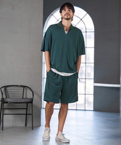 CAMBIO(カンビオ)の「mp14597- KANOKO Shorts ショートパンツ(S67126cmb)(その他パンツ・メンズ・ブラック/チャコール/ブルーグリーン・S/M/L)」の7枚目の写真