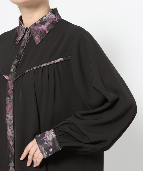 HARE（ハレ）の「アートジャガードシャツ(HARE)（シャツ/ブラウス・レディース・ブラック/グレー/ピンク・FREE）」の15枚目の写真