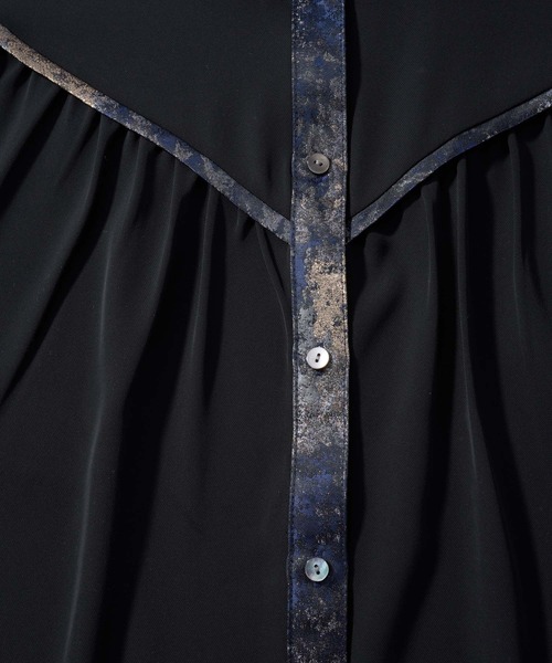 HARE（ハレ）の「アートジャガードシャツ(HARE)（シャツ/ブラウス・レディース・ブラック/グレー/ピンク・FREE）」の18枚目の写真