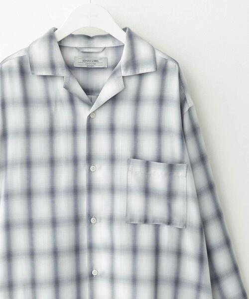 URBAN RESEARCH Sonny Label（アーバンリサーチサニーレーベル）の「オンブレチェックロングスリーブシャツ（シャツ/ブラウス・メンズ・オレンジ系その他/ホワイト系その他/ブルー系その他・MEDIUM/LARGE）」の2枚目の写真