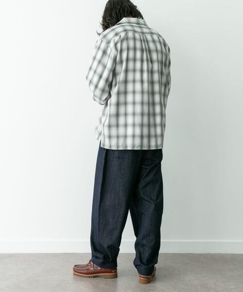 URBAN RESEARCH Sonny Label（アーバンリサーチサニーレーベル）の「オンブレチェックロングスリーブシャツ（シャツ/ブラウス・メンズ・オレンジ系その他/ホワイト系その他/ブルー系その他・MEDIUM/LARGE）」の8枚目の写真