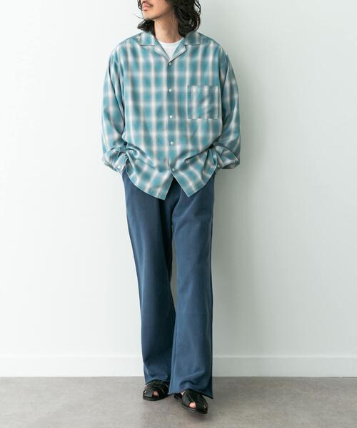 URBAN RESEARCH Sonny Label（アーバンリサーチサニーレーベル）の「オンブレチェックロングスリーブシャツ（シャツ/ブラウス・メンズ・オレンジ系その他/ホワイト系その他/ブルー系その他・MEDIUM/LARGE）」の19枚目の写真