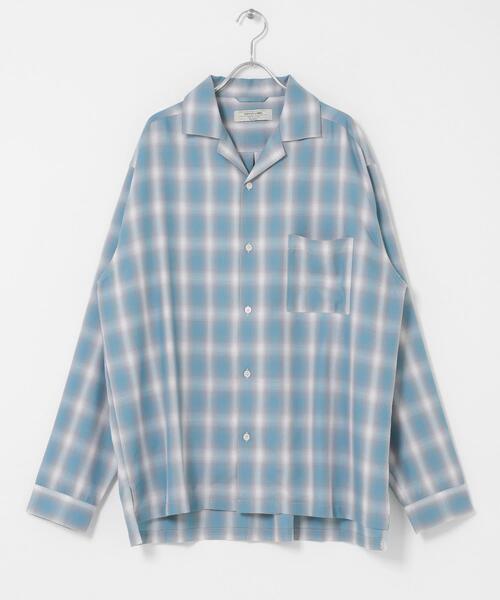 URBAN RESEARCH Sonny Label（アーバンリサーチサニーレーベル）の「オンブレチェックロングスリーブシャツ（シャツ/ブラウス・メンズ・オレンジ系その他/ホワイト系その他/ブルー系その他・MEDIUM/LARGE）」の21枚目の写真