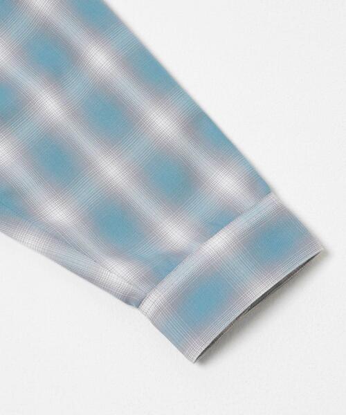 URBAN RESEARCH Sonny Label（アーバンリサーチサニーレーベル）の「オンブレチェックロングスリーブシャツ（シャツ/ブラウス・メンズ・オレンジ系その他/ホワイト系その他/ブルー系その他・MEDIUM/LARGE）」の22枚目の写真