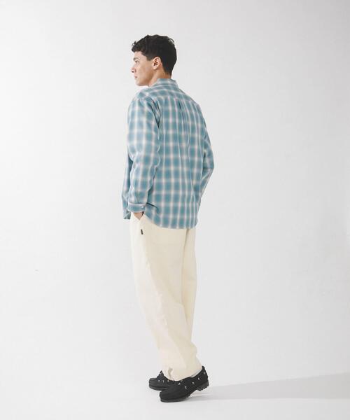 URBAN RESEARCH Sonny Label(アーバンリサーチサニーレーベル)の「オンブレチェックロングスリーブシャツ(シャツ/ブラウス・メンズ・オレンジ系その他/ホワイト系その他/ブルー系その他・MEDIUM/LARGE)」の4枚目の写真