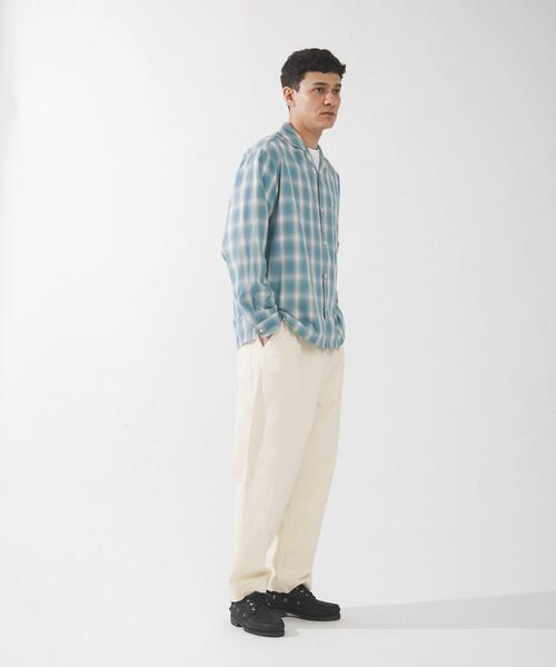 URBAN RESEARCH Sonny Label(アーバンリサーチサニーレーベル)の「オンブレチェックロングスリーブシャツ(シャツ/ブラウス・メンズ・オレンジ系その他/ホワイト系その他/ブルー系その他・MEDIUM/LARGE)」の5枚目の写真