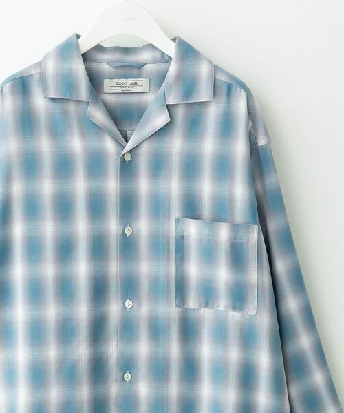 URBAN RESEARCH Sonny Label(アーバンリサーチサニーレーベル)の「オンブレチェックロングスリーブシャツ(シャツ/ブラウス・メンズ・オレンジ系その他/ホワイト系その他/ブルー系その他・MEDIUM/LARGE)」の10枚目の写真