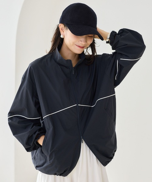 BARNYARDSTORM（バンヤードストーム）の「BARNYARDSTORM / トラックジャケット / JAPAN FABRIC【撥水】（ナイロンジャケット・レディース・ネイビー・FREE）」の2枚目の写真