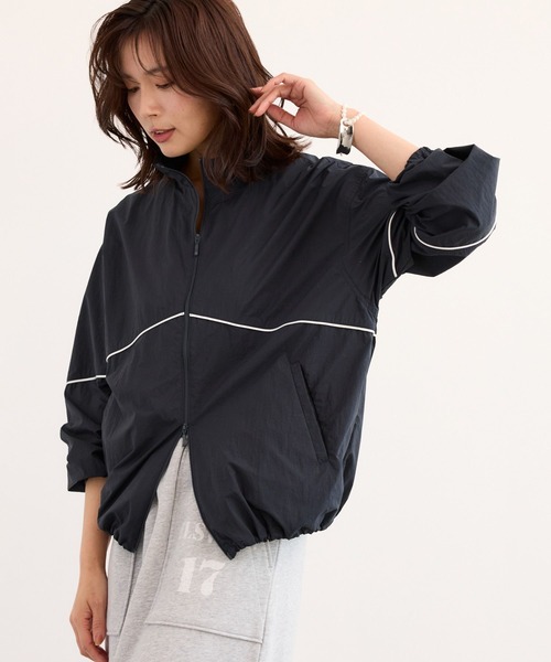 BARNYARDSTORM（バンヤードストーム）の「BARNYARDSTORM / トラックジャケット / JAPAN FABRIC【撥水】（ナイロンジャケット・レディース・ネイビー・FREE）」の9枚目の写真