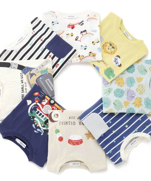 SLAP SLIP（スラップスリップ）の「【スララク/防汚加工/オーガニックコットン】わくわくデザイン男の子長袖Tシャツ(80~130cm)（Tシャツ/カットソー・キッズ・オフホワイト/ホワイト系その他2/ベージュ/イエロー/ネイビー/グリーン系その他/ホワイト系その他/ブルー系その他2・90cm/110cm/120cm/80ｃｍ/100cm/130cm）」の11枚目の写真