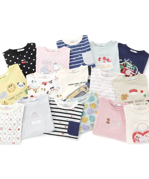 SLAP SLIP（スラップスリップ）の「【スララク/防汚加工/オーガニックコットン】わくわくデザイン男の子長袖Tシャツ(80~130cm)（Tシャツ/カットソー・キッズ・オフホワイト/ホワイト系その他2/ベージュ/イエロー/ネイビー/グリーン系その他/ホワイト系その他/ブルー系その他2・90cm/110cm/120cm/80ｃｍ/100cm/130cm）」の13枚目の写真