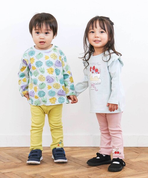 SLAP SLIP（スラップスリップ）の「【スララク/防汚加工/オーガニックコットン】わくわくデザイン男の子長袖Tシャツ(80~130cm)（Tシャツ/カットソー・キッズ・オフホワイト/ホワイト系その他2/ベージュ/イエロー/ネイビー/グリーン系その他/ホワイト系その他/ブルー系その他2・90cm/110cm/120cm/80ｃｍ/100cm/130cm）」の19枚目の写真
