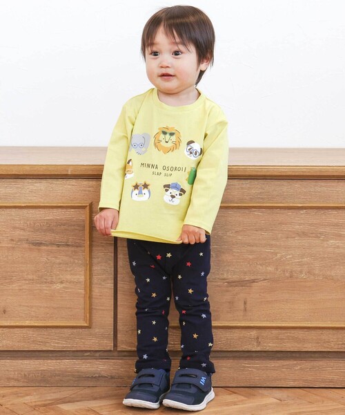 SLAP SLIP（スラップスリップ）の「【スララク/防汚加工/オーガニックコットン】わくわくデザイン男の子長袖Tシャツ(80~130cm)（Tシャツ/カットソー・キッズ・オフホワイト/ホワイト系その他2/ベージュ/イエロー/ネイビー/グリーン系その他/ホワイト系その他/ブルー系その他2・90cm/110cm/120cm/80ｃｍ/100cm/130cm）」の20枚目の写真
