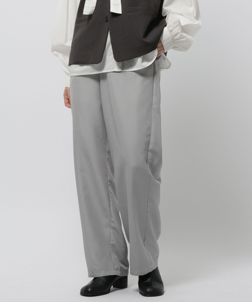 niko and...（ニコアンド）の「タックストレートパンツ（その他パンツ・レディース・ダークブラウン/グレー/チャコール・LARGE/MEDIUM）」の9枚目の写真
