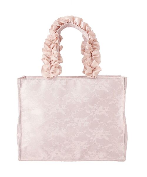 Maison de FLEUR(メゾンドフルール)の「レースフリルハンドルスクエアトートSバッグ(トートバッグ・レディース・ライトピンク/ブラック・FREE)」の15枚目の写真