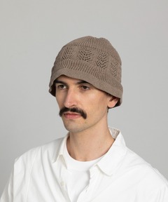 Ear-Muff Summer Knit Cap / 耳たぶ付きサマーニットキャップ（ニット