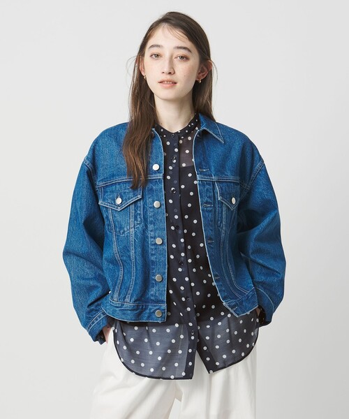 UNITED ARROWS（ユナイテッドアローズ）の「プリント バンドカラー シャツ（シャツ/ブラウス・レディース・ブラック/その他1/ネイビー・FREE）」の3枚目の写真