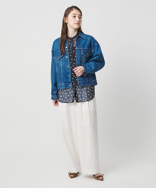 UNITED ARROWS（ユナイテッドアローズ）の「プリント バンドカラー シャツ（シャツ/ブラウス・レディース・ブラック/その他1/ネイビー・FREE）」の12枚目の写真