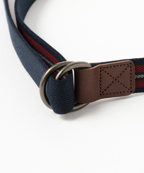 BEAMS BOY(ビームスボーイ)の「GEVAERT BANDWEVERIJ / 30mm ストライプ ライン ベルト(ベルト・レディース・ネイビー/ブラウン・ONE SIZE)」の6枚目の写真