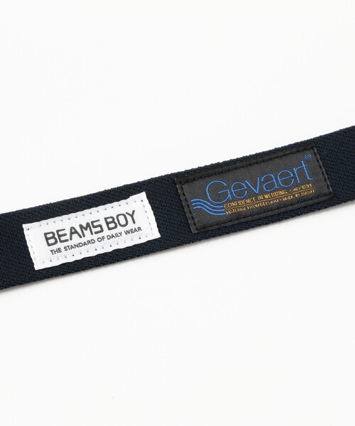 BEAMS BOY(ビームスボーイ)の「GEVAERT BANDWEVERIJ / 30mm ストライプ ライン ベルト(ベルト・レディース・ネイビー/ブラウン・ONE SIZE)」の8枚目の写真