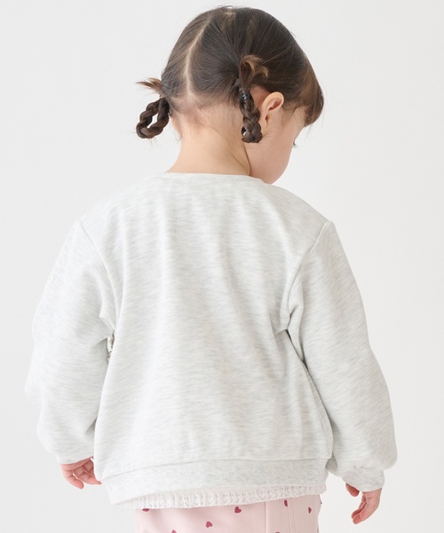 petit main（プティマイン）の「【リンク/防汚】フリルモチーフハオリ（カーディガン/ボレロ・キッズ・ライトピンク/ホワイト系その他/ネイビー・110cm/80ｃｍ/100cm/130cm/120cm/90cm）」の8枚目の写真