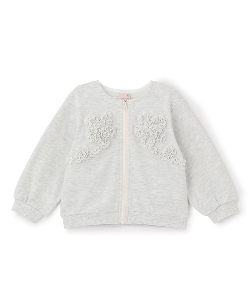 petit main（プティマイン）の「【リンク/防汚】フリルモチーフハオリ（カーディガン/ボレロ・キッズ・ライトピンク/ホワイト系その他/ネイビー・110cm/80ｃｍ/100cm/130cm/120cm/90cm）」の12枚目の写真