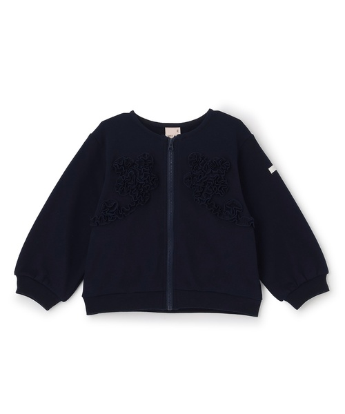 petit main（プティマイン）の「【リンク/防汚】フリルモチーフハオリ（カーディガン/ボレロ・キッズ・ライトピンク/ホワイト系その他/ネイビー・110cm/80ｃｍ/100cm/130cm/120cm/90cm）」の13枚目の写真