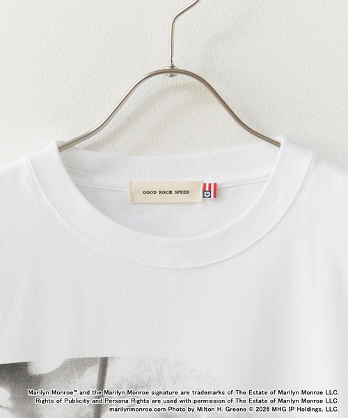 GOOD ROCK SPEED(グッドロックスピード)の「GOOD ROCK SPEED/グッドロックスピード Marilyn Monroe LS shirts 2026年春夏(Tシャツ/カットソー・メンズ・ホワイト・M/L/XL)」の5枚目の写真